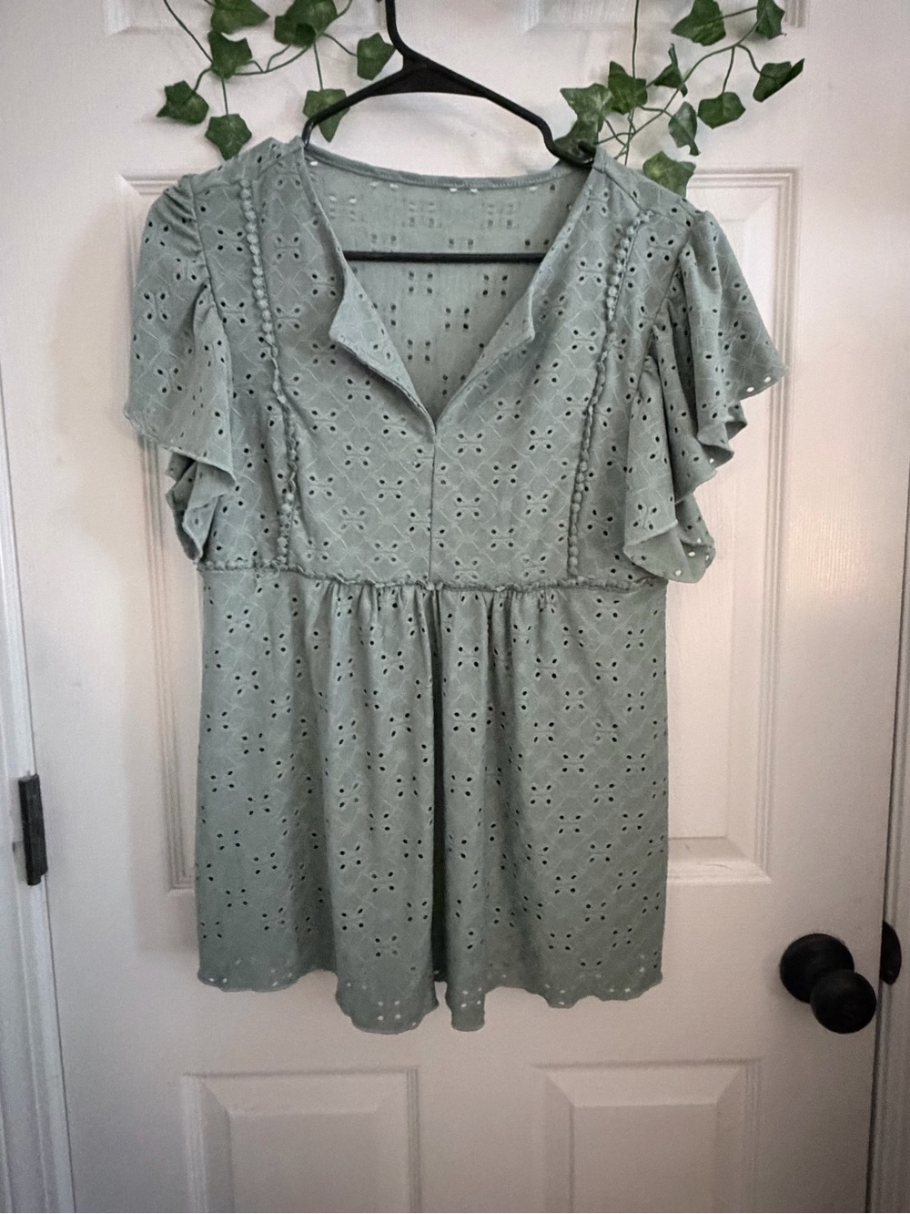 SHEIN Green Blouse